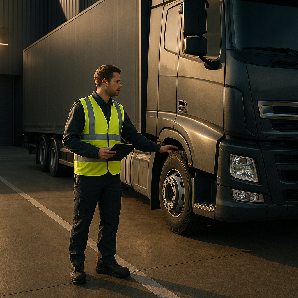 Chauffeur en inspection