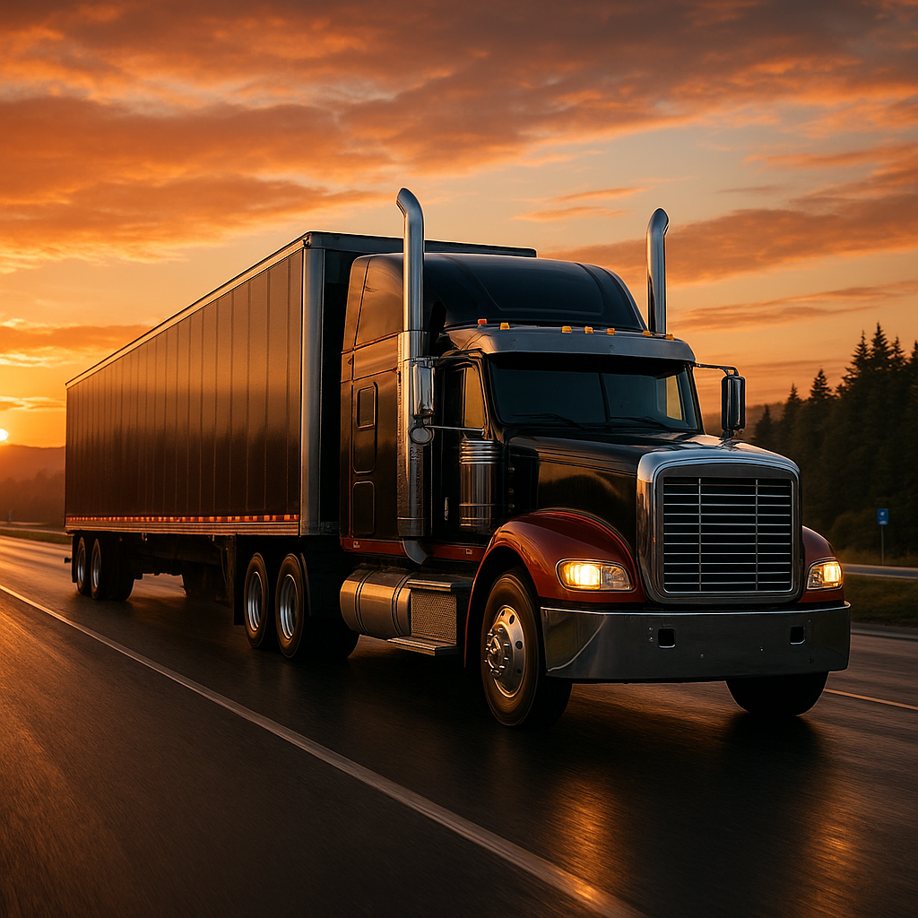 Camion sur l'autoroute du Québec